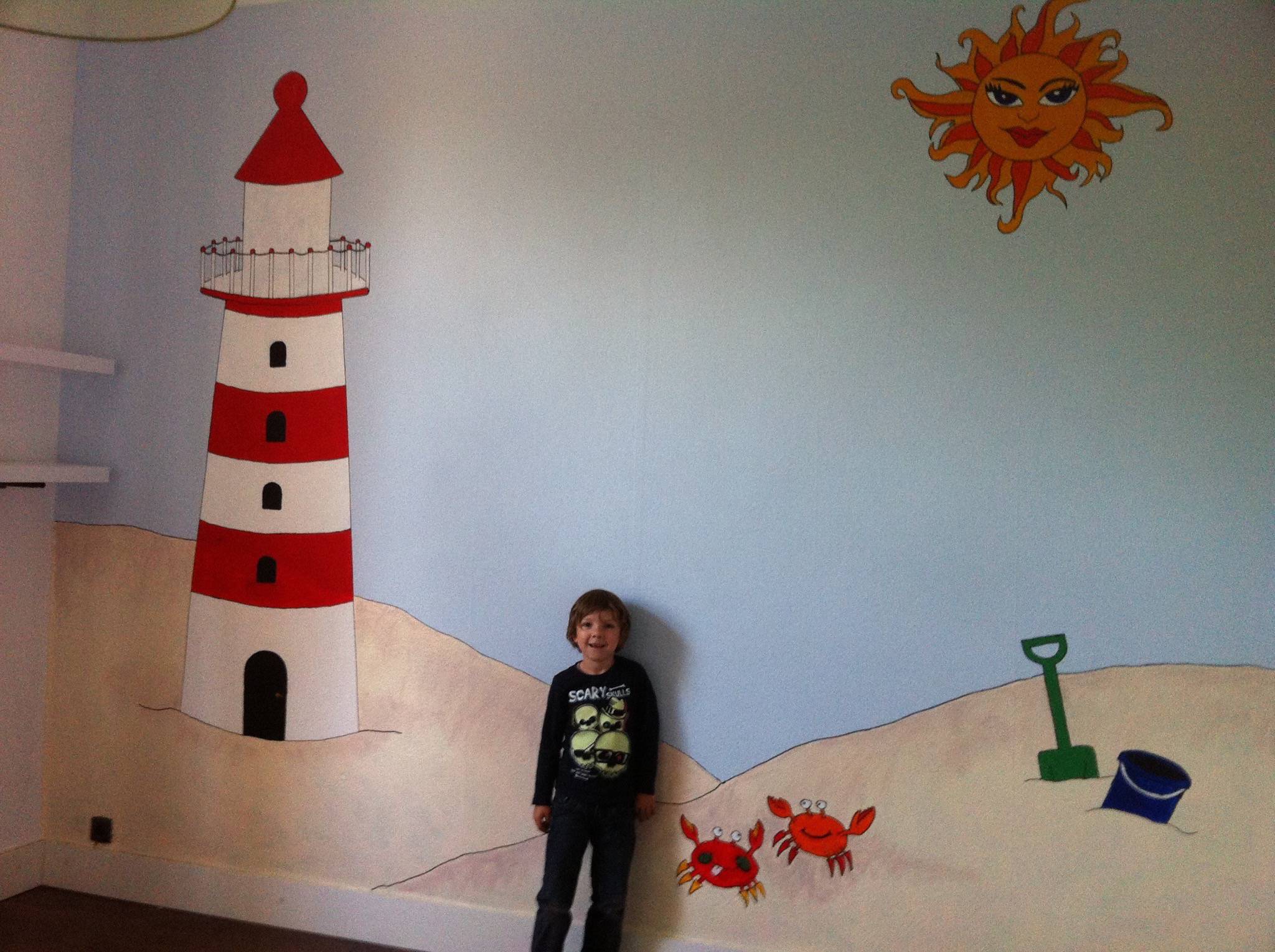 Rens in zijn zee-kamer